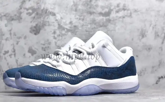 Snakeskin Retro Navy Air PK ready GOD Blue snakeskin 11 real LOW XI ship Jordan to 0617